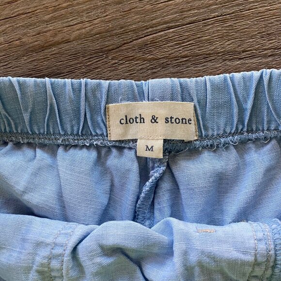 Anthropologie Cloth & Stone Chambray Shorts Size M - Picture 6 of 6